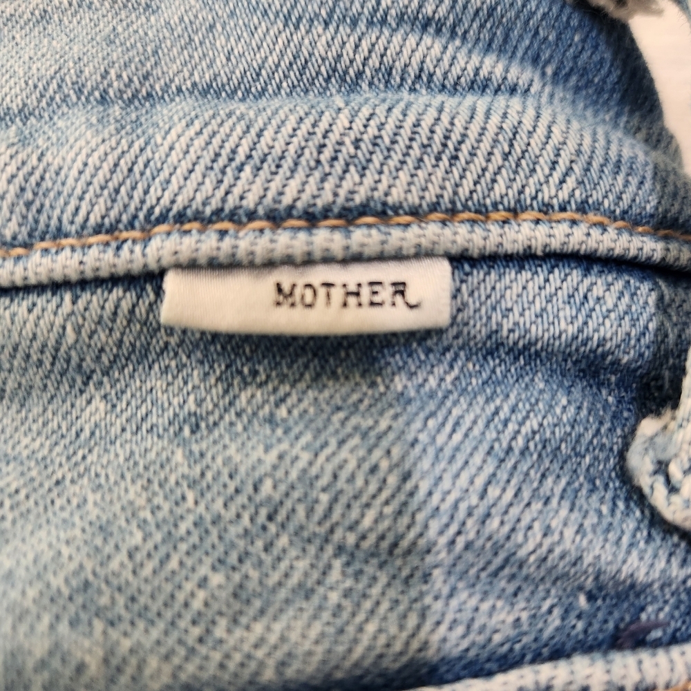 MOTHER Denim Ditcher Roller, Zip Sneak, Can You Dig It wash, wide leg jeans W 25 - Picture 5 of 8